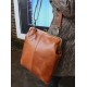 Malaga Large Tan Clipframe Crossbody Bag Leather