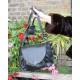Chantal Drawstring Bag Black Leather
