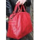 Jackie Retro Gym Bag Red Leather