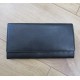 Large Clip Wallet Black and Silver Interior