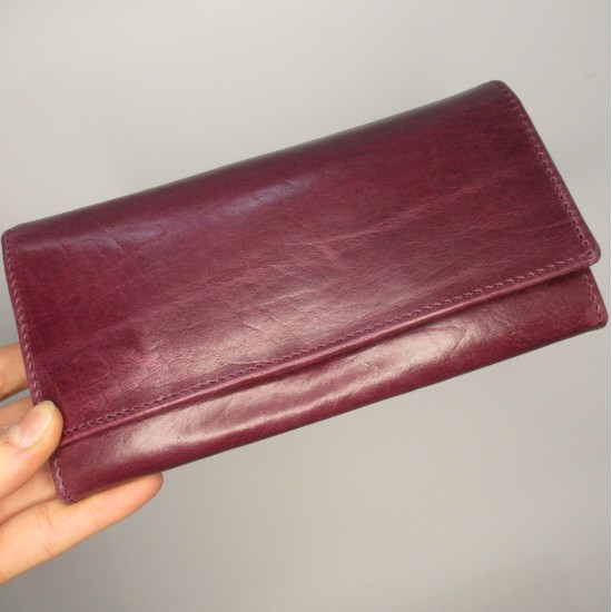 Large Clip clasp Wallet Purple