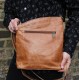 Marina Crossbody Tan Scrunchy Leather Bag