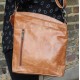 Marina Crossbody Tan Scrunchy Leather Bag