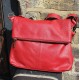 MIni Amelie Small Red Crossbody Flap over Leather Bag