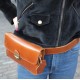 Scottish Bumbag Smooth Tan with Belt and Strap Leather