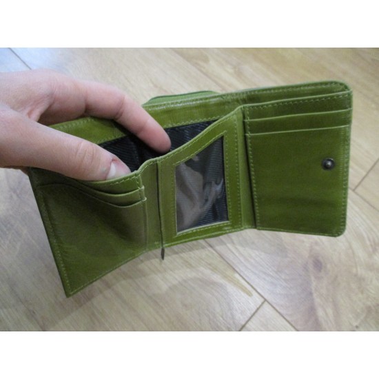 Small Ring Wallet Apple Green