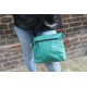 Teakleaf Vegan Mini Amelie Turquoise Foldover Bag