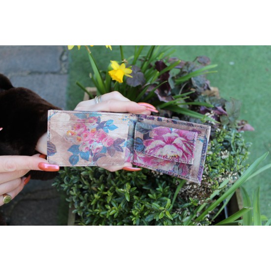 Tiny Wallet Floralprint Embossed