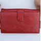 Travel Large Wallet Red Leather