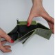 Trifold Medium Size Wallet Applegreen Leather