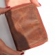 Trifold Wallet Dark Tan & Spanish Floral Leather