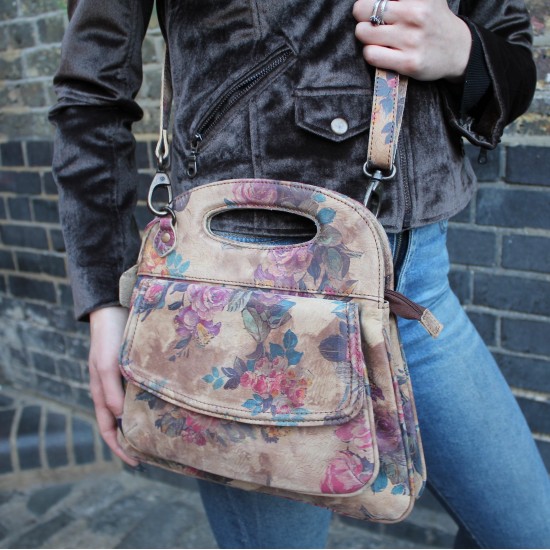 Trinity Floral Print No 21 Leather Bag 