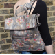 Amelie Backpack Convertible Floralprint no 21 Leather