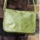 Denise Apple Green Leather Organizer Bag Leather
