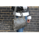 Doris Shoulder Bag Clipframe Charcoal Leather