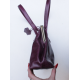Doris Shoulder Bag Clipframe Purple Leather