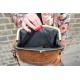 Dublin Medium Clip Bag Tan Scrunchy Leather