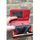 Evanna Small Clipframe Wallet Red Leather