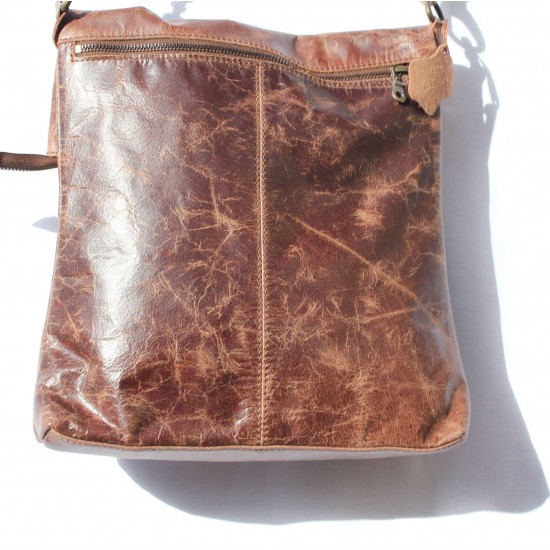 Amelie Pure Leather Messenger Bag | Leather Bags
