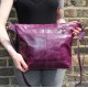 Dublin Large Clip Bag Purple Leather