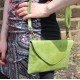 Sligo Clutch Bag Apple Green Leather