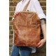 Dublin Large Clip Bag Tan Leather
