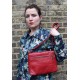 Louisa Red Messenger Bag