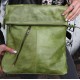 Amelie Fold-over Light Green Leather Bag | Leather Bags