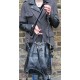 Belgian Backpack Convertible Black Leather Bag