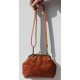 Evanna Large Top Clasp and Clutch Bag Tan Smooth 