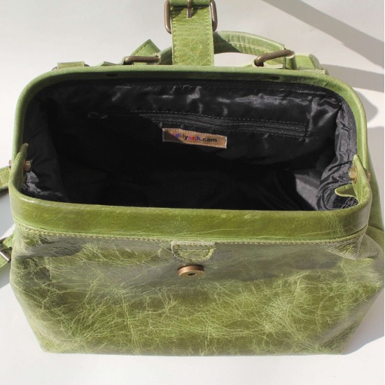 Minidoc Doctor Bag Small Apple Green Leather