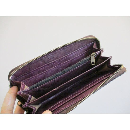 Teakleaf Vegan Wallet Purple Nonleather