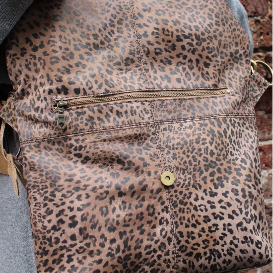 Dublin Top Clip Bag Leopard Print