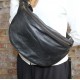 Mediterranean Weekend Large Bum Bag Black Leather 