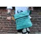 Amelie 2 in 1 Convertible Backpack Teal Leather Bag | Distressed Artisan Leather Bag