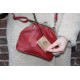 Evanna clip bag with floor red