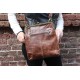 Malaga Medium Top Clasp Kiss Lock Brown leather bag