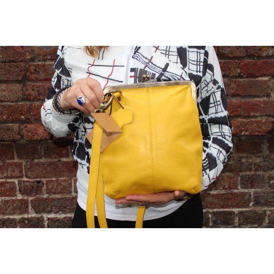 Malaga Small Clip Zip Bag Yellow