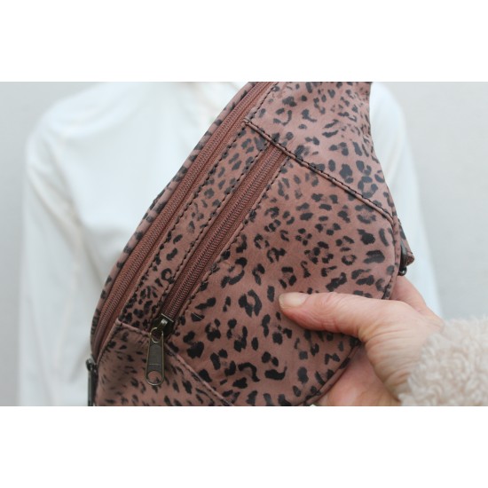 Patch bum bag Leopard Print