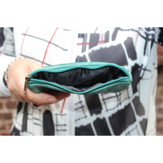 Amy Turquoise Distressed Coin Purse 