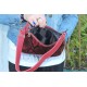 Manchester Red Snake print Baguette Bag
