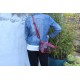 Manchester Red Snake print Baguette Bag