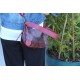 Manchester Red Snake print Baguette Bag