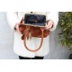 Kate Kiss Lock bag brown medium 