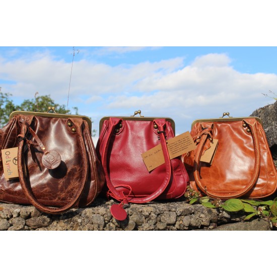 Kate Kiss Lock bag brown medium 