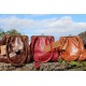Kate Kiss Lock bag brown medium 
