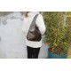 Beach Hobo Dark Green Leather Bag