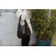 Beach Hobo Dark Green Leather Bag
