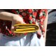 Large Tiny Wallet Yellow Leather