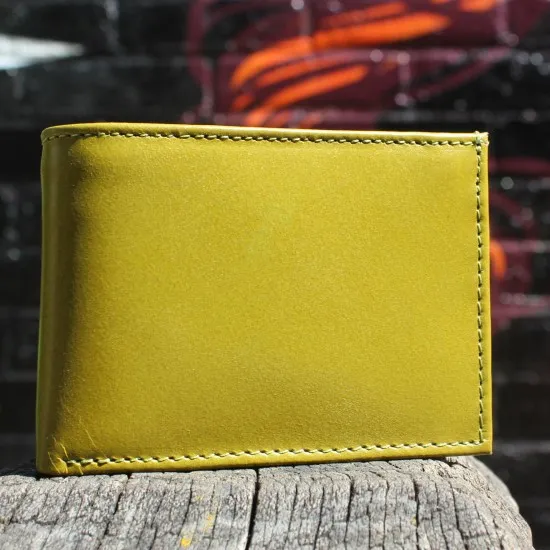 Yellow wallet multi compartment large tiny
